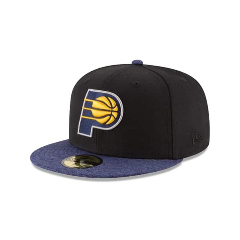 NBA Indiana Pacers Shadow Tech 59Fifty Fitted (UUF4231) - Black New Era Caps